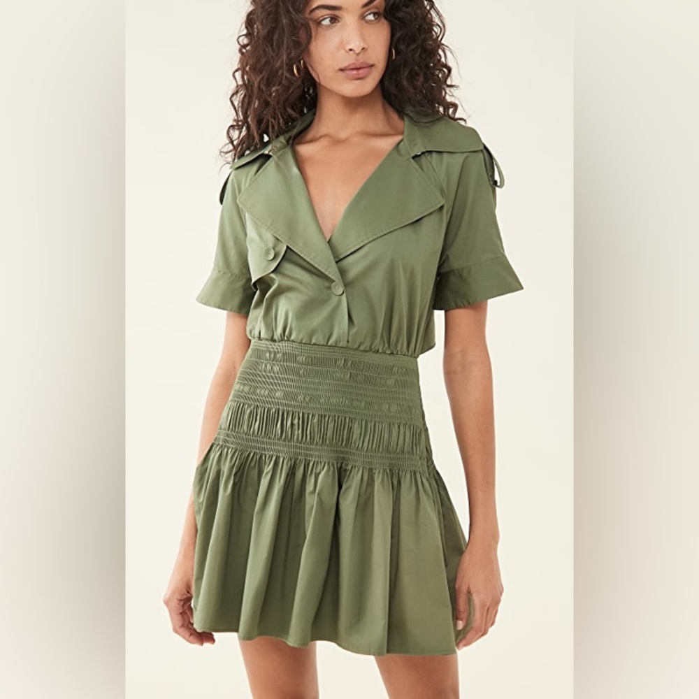Self portrait trench mini dress